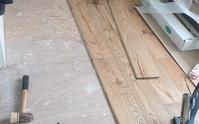 Installation of Engineered Oak Flooring