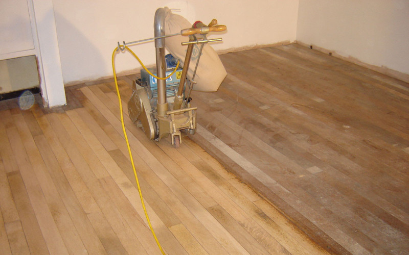 Restoration of Oak strip flooring