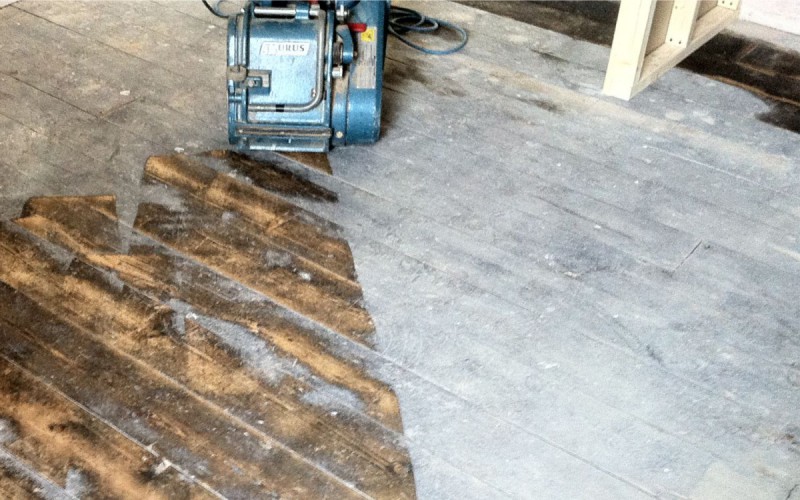 Pine Flooring Before renovation