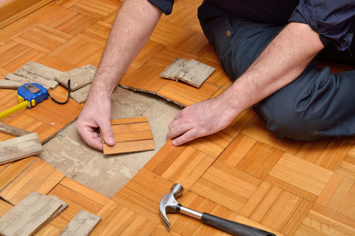 Parquet flooring Lift up repair
