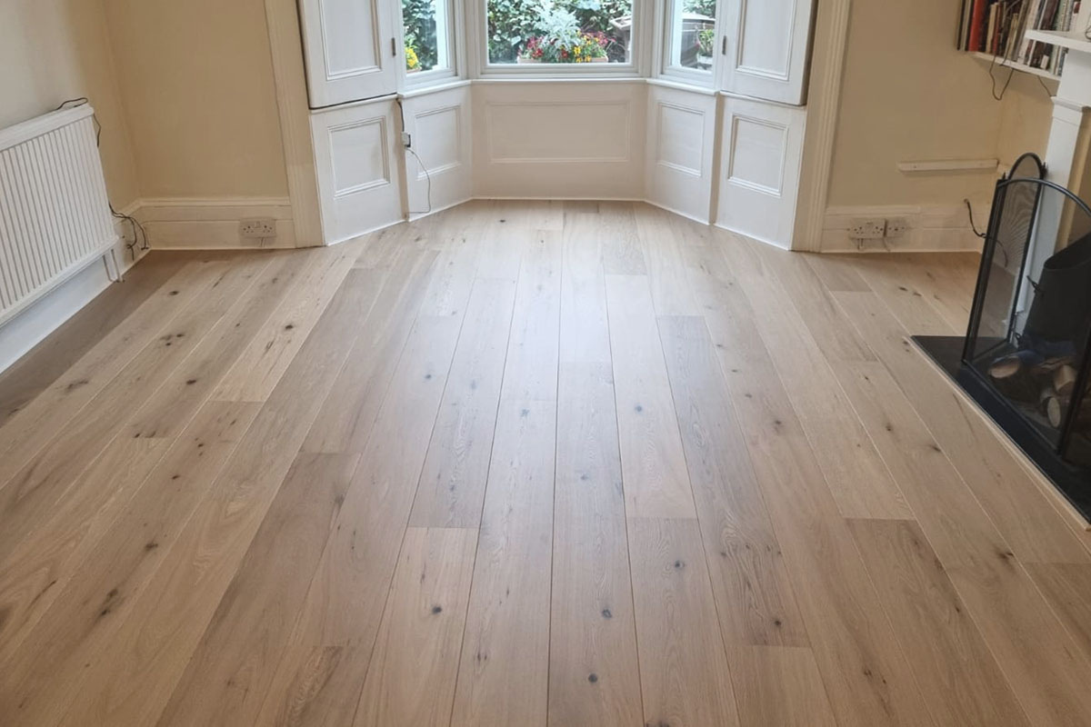 Engineered Oak Invisible Lacquer 2 Installation of Engineered Oak Invisible Lacquer