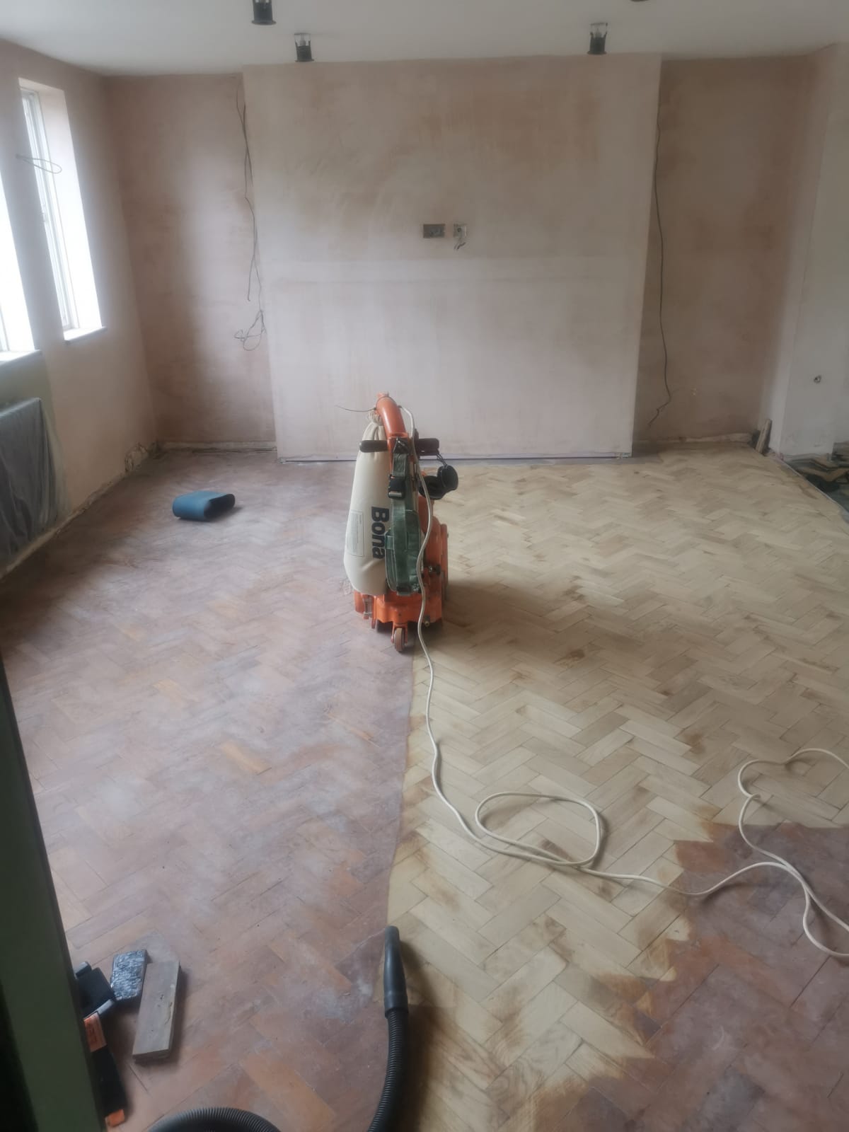 204051 Reclaimed Parquet Installation (12) 204051 Reclaimed Parquet Installation