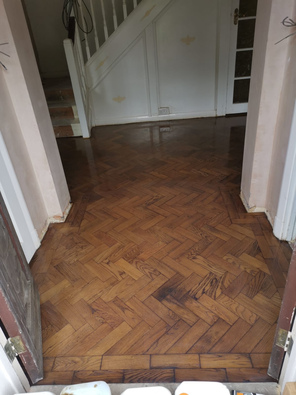 204051 Reclaimed Parquet Installation (5) 204051 Reclaimed Parquet Installation